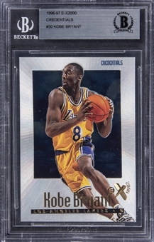1996-97 E-X2000 Credentials #30 Kobe Bryant Rookie Card (#388/499) - Beckett